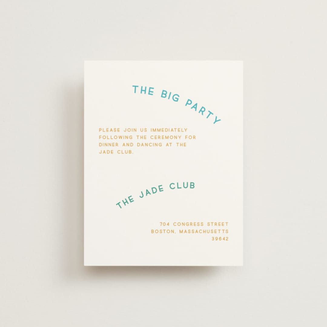 "rainbow 2.0" - Reception Cards in Light Hearted by Deborah Chou - Front
