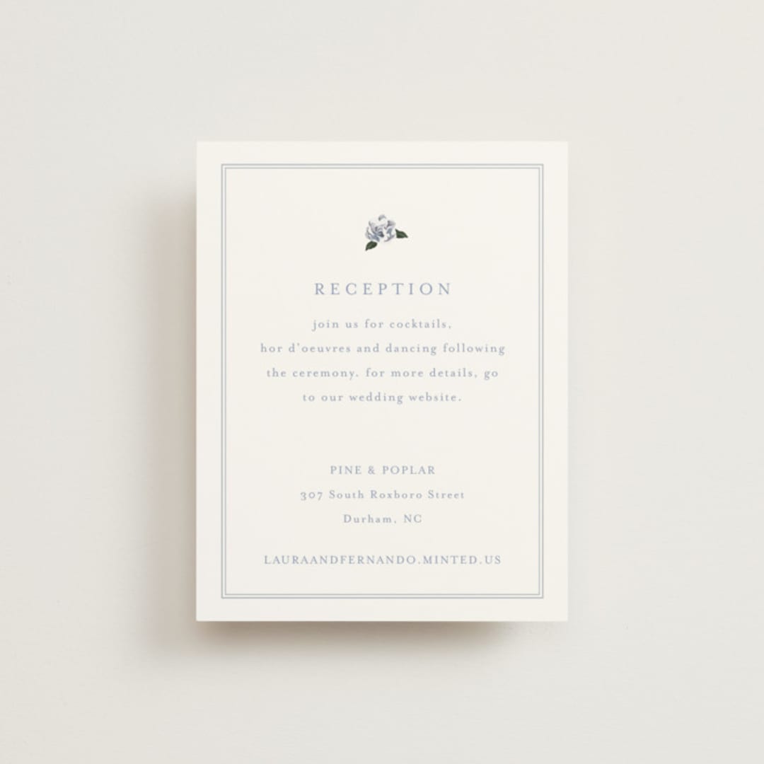"Be With You" - Reception Cards in French by Design Lotus - Front