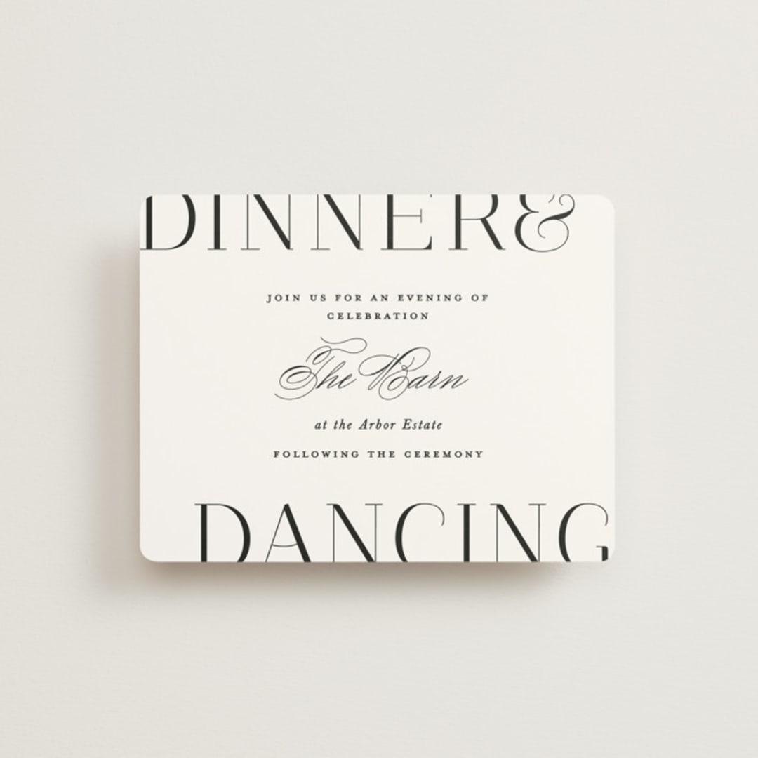 "Coupling" - Reception Cards in Cloud by Lauren Chism - Front