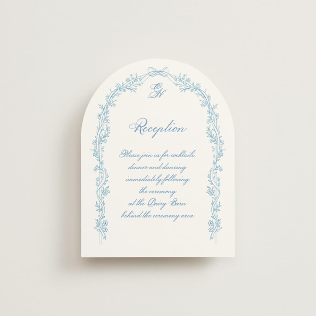 "Royalty" - Reception Cards in Capri by Creo Study - Front