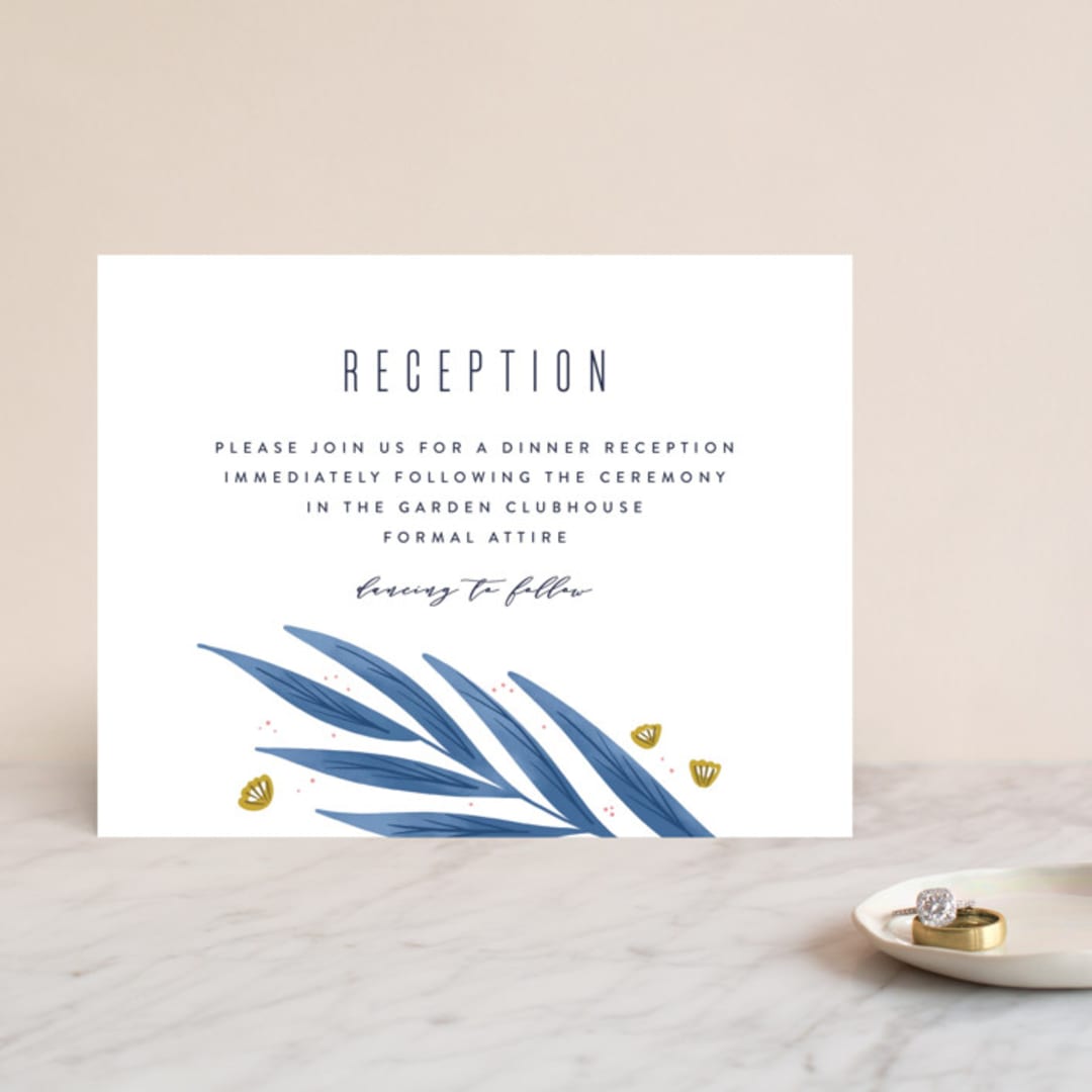 "Paradise" - Reception Cards in Seaside by Joanna Griffin - Front
