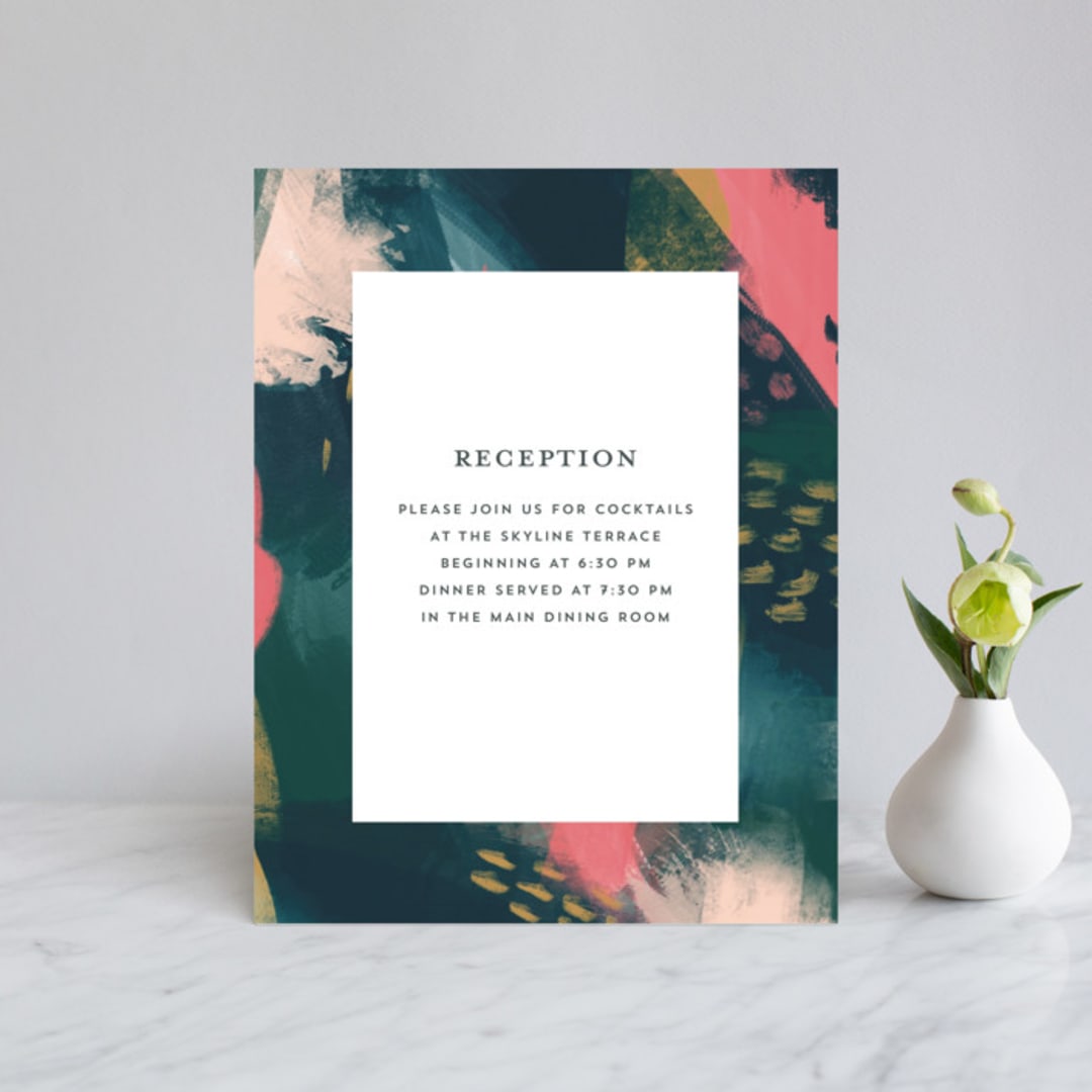 "Dreaming" - Reception Cards in Garden by iamtanya - Front