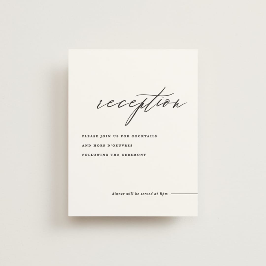 "Villa" - Reception Cards in Pearl by Chryssi Tsoupanarias - Front