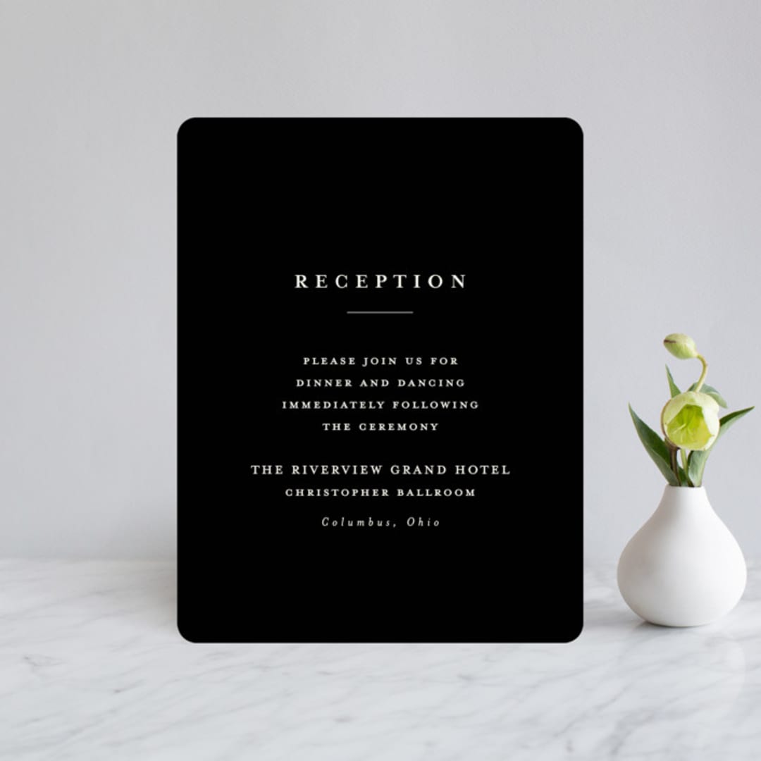 "a grand day" - Reception Cards in Vanilla by Lea Delaveris - Front