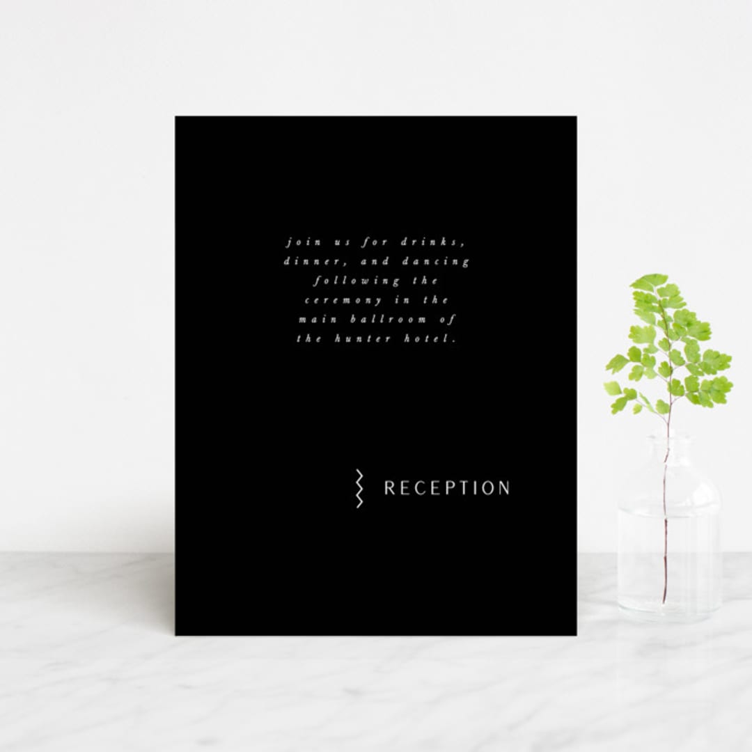 "Adora" - Reception Cards in Dawn by Leah Bisch - Front