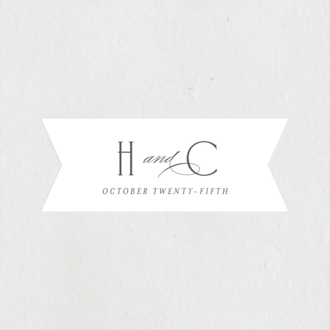 "merveilleux" - Rehearsal Dinner Favor Stickers in Diamond by chocomocacino - Front