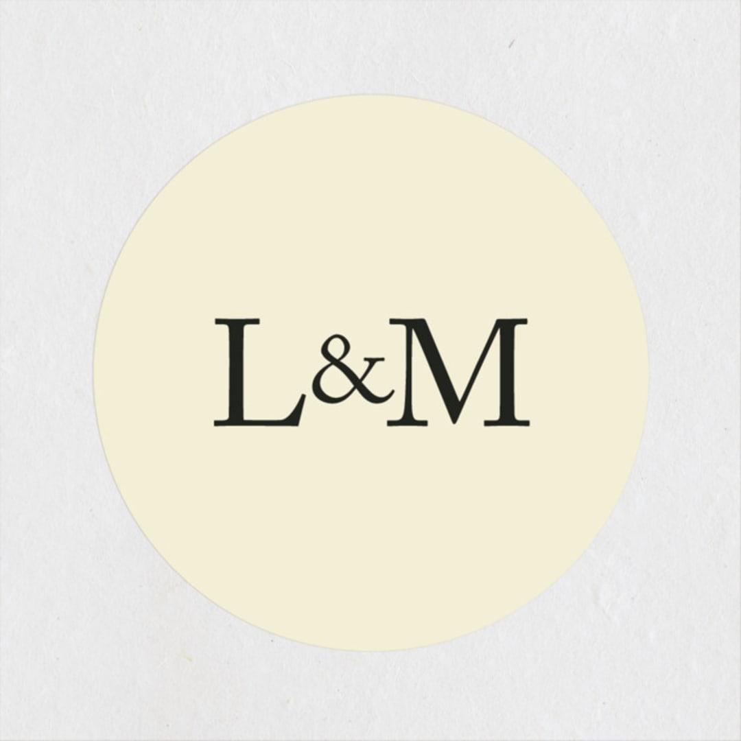 "Classic Initials" - Rehearsal Dinner Favor Stickers in Midnight by mo kelley - Front
