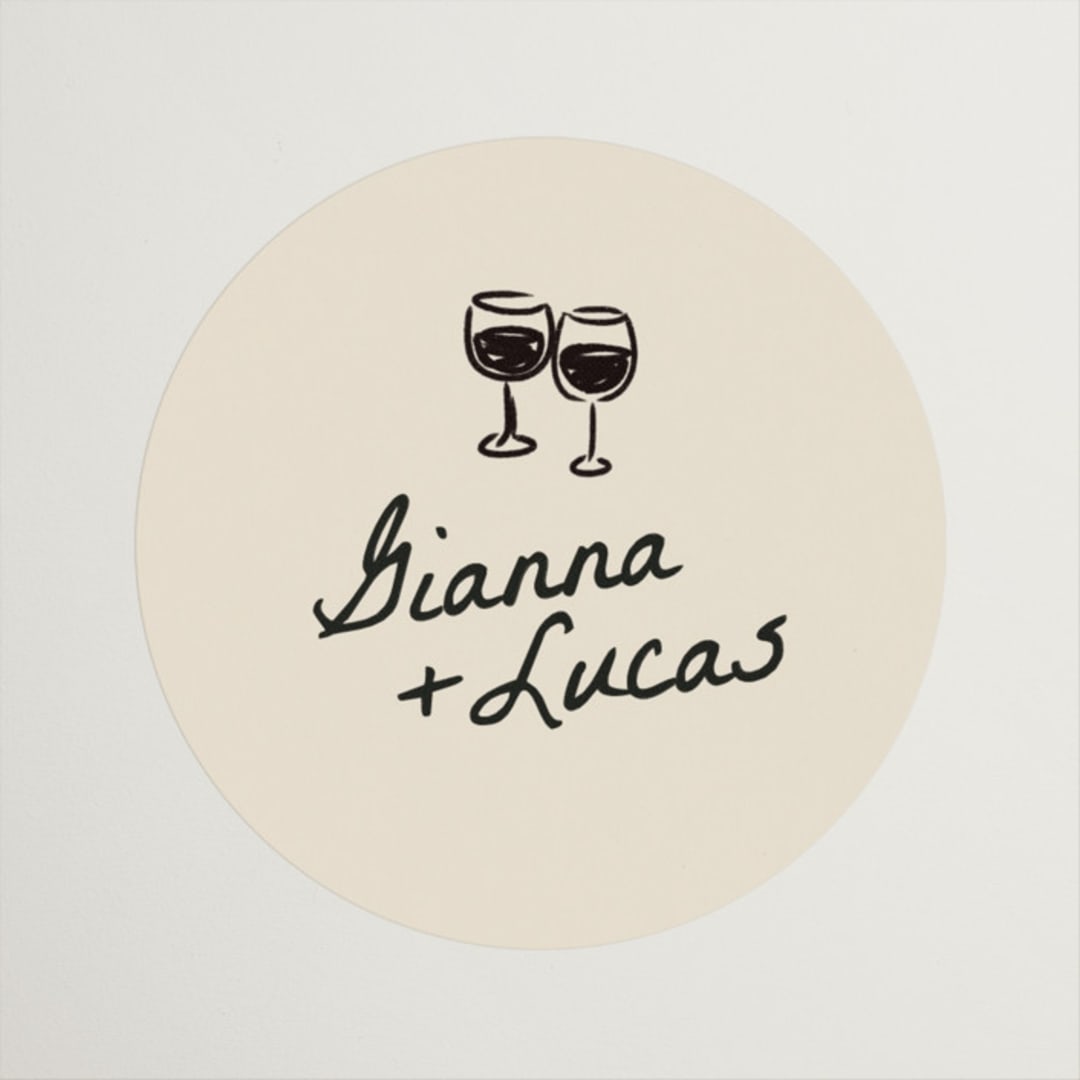 "That's Amore" - Rehearsal Dinner Favor Stickers in Papyrus by Itsy Belle Studio - Front