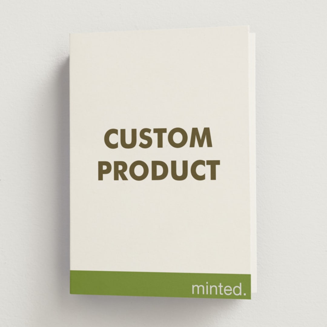 "Minted Custom" - Wedding Programs in Charcoal by Minted Custom - Front