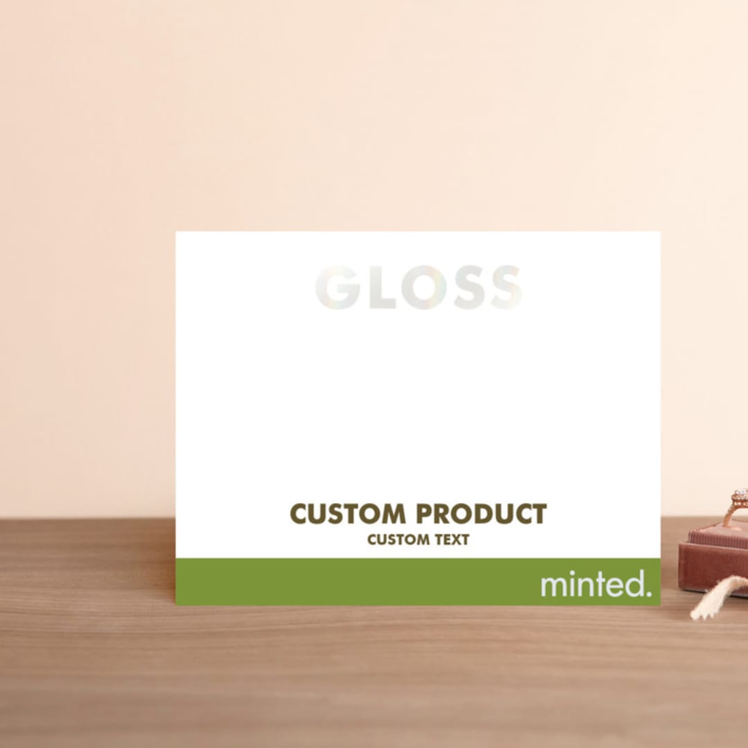 "Landscape" - Gloss-Press® RSVP Cards in Iridescent Pearl by Minted - Front