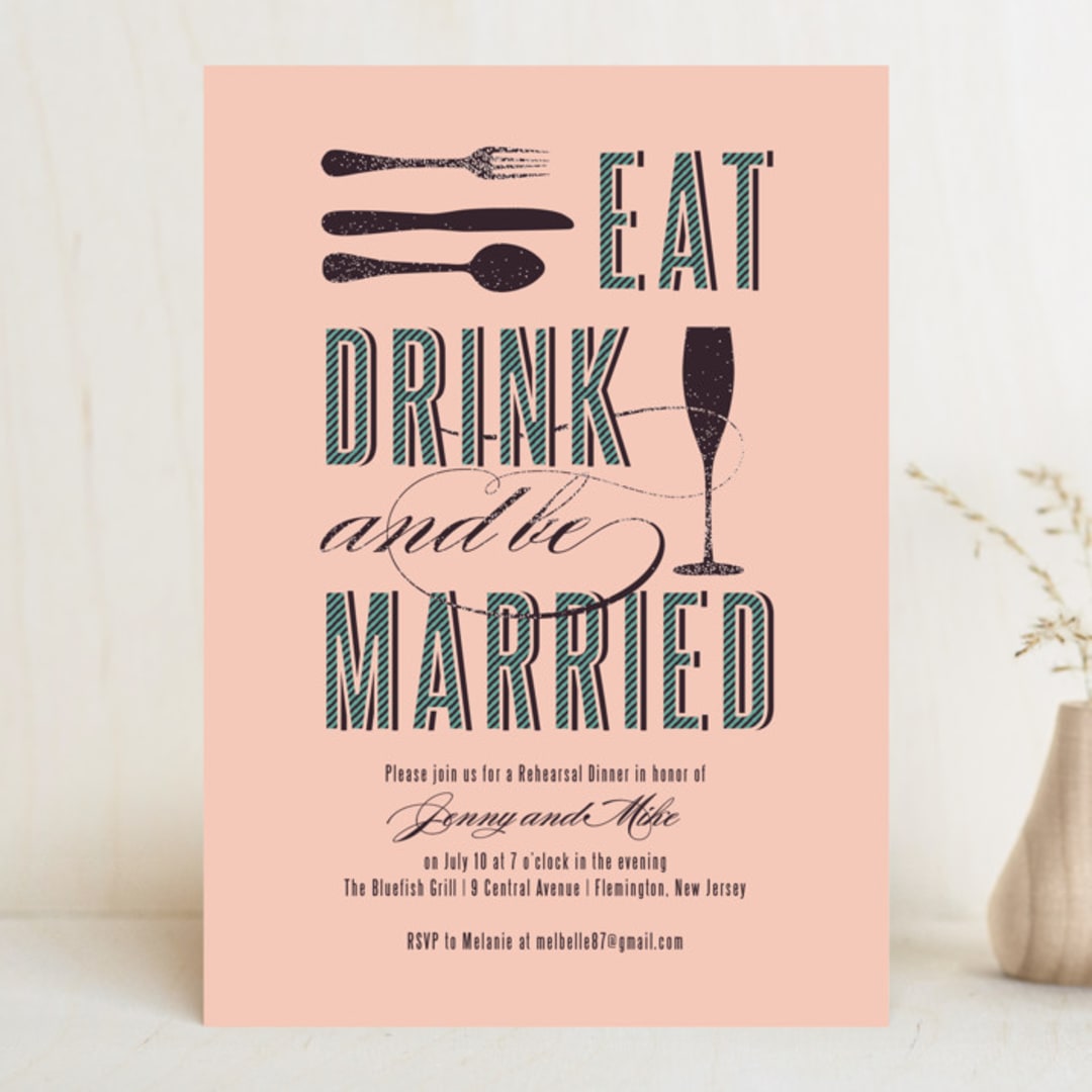 Eat, Drink, and Be Married