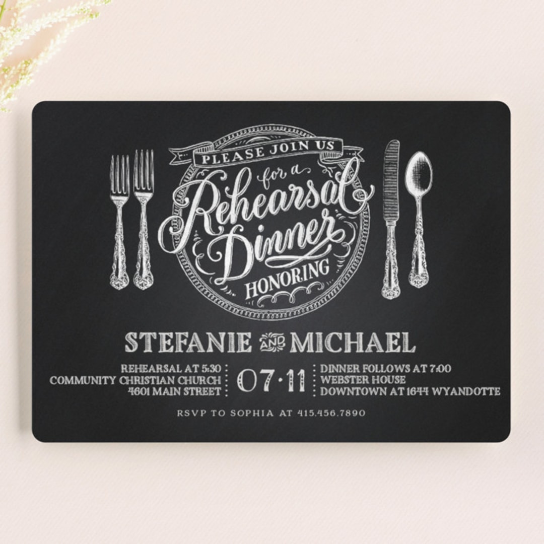 Chalkboard Place Setting