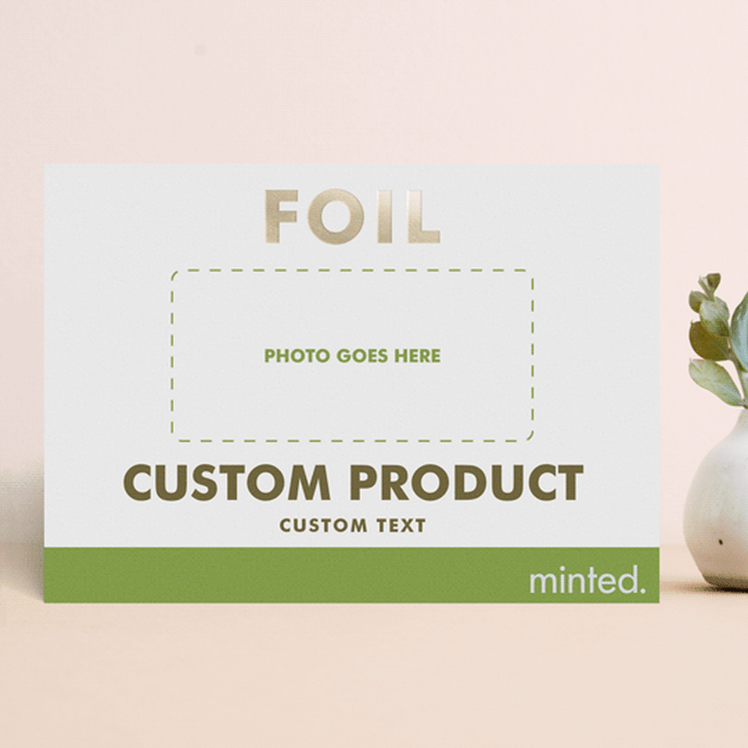 "Landscape Custom" - Rehearsal Dinner Invitations in Golden by Minted - Front