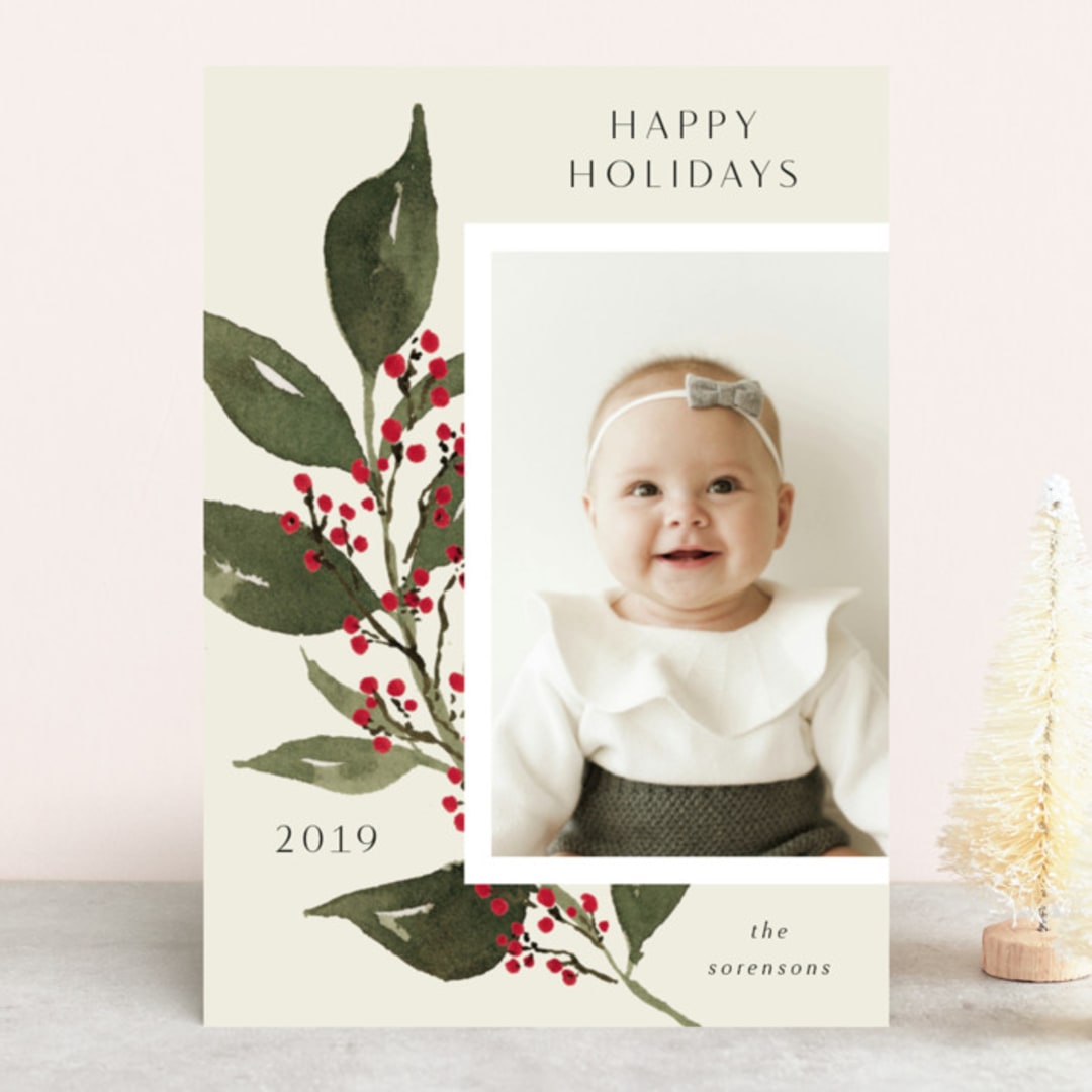 "Branch of Peace" - Retired Holiday Cards in Evergreen by Chris Griffith - Front