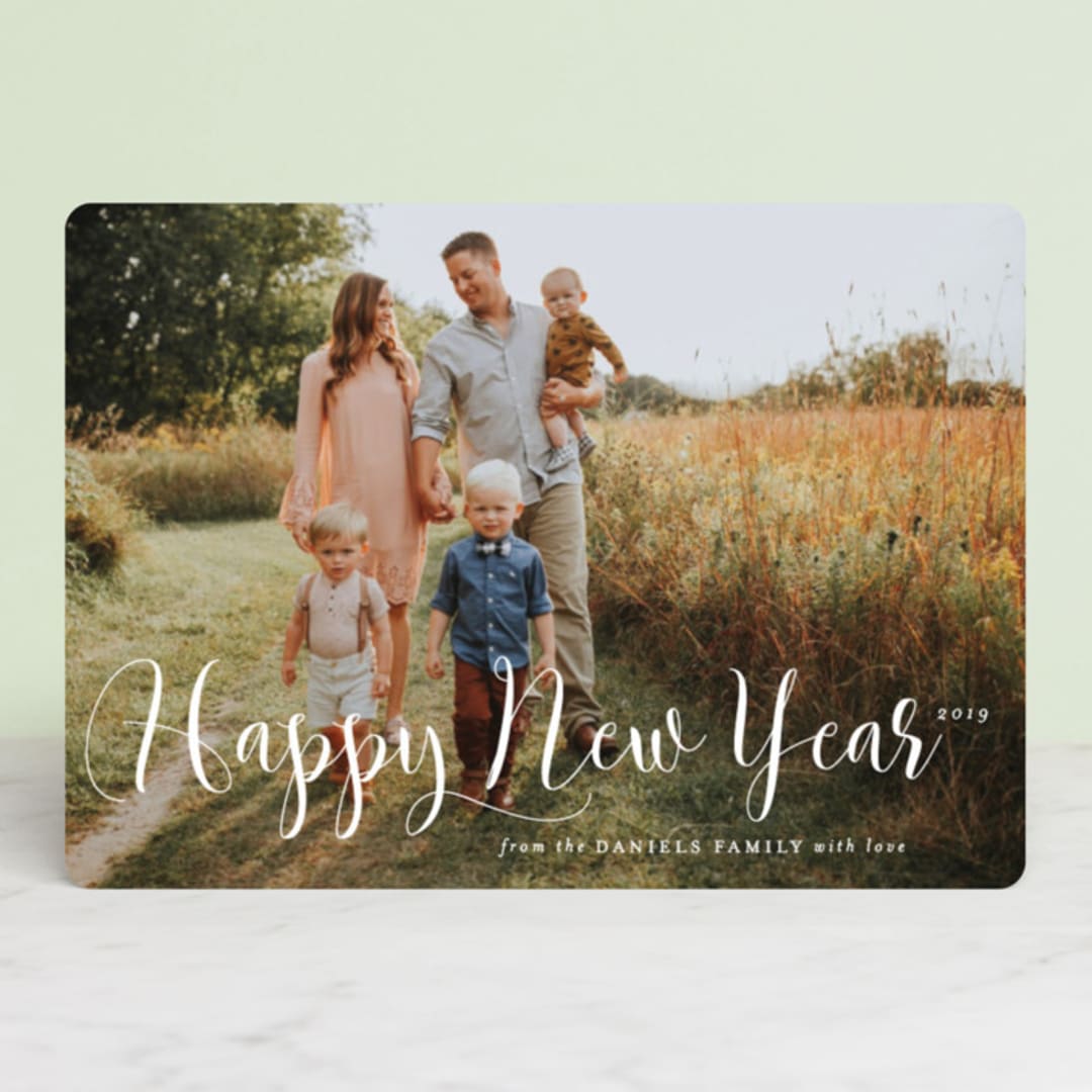 "Simply Splendid" - Retired Holiday Cards in Snow by Design Lotus - Front