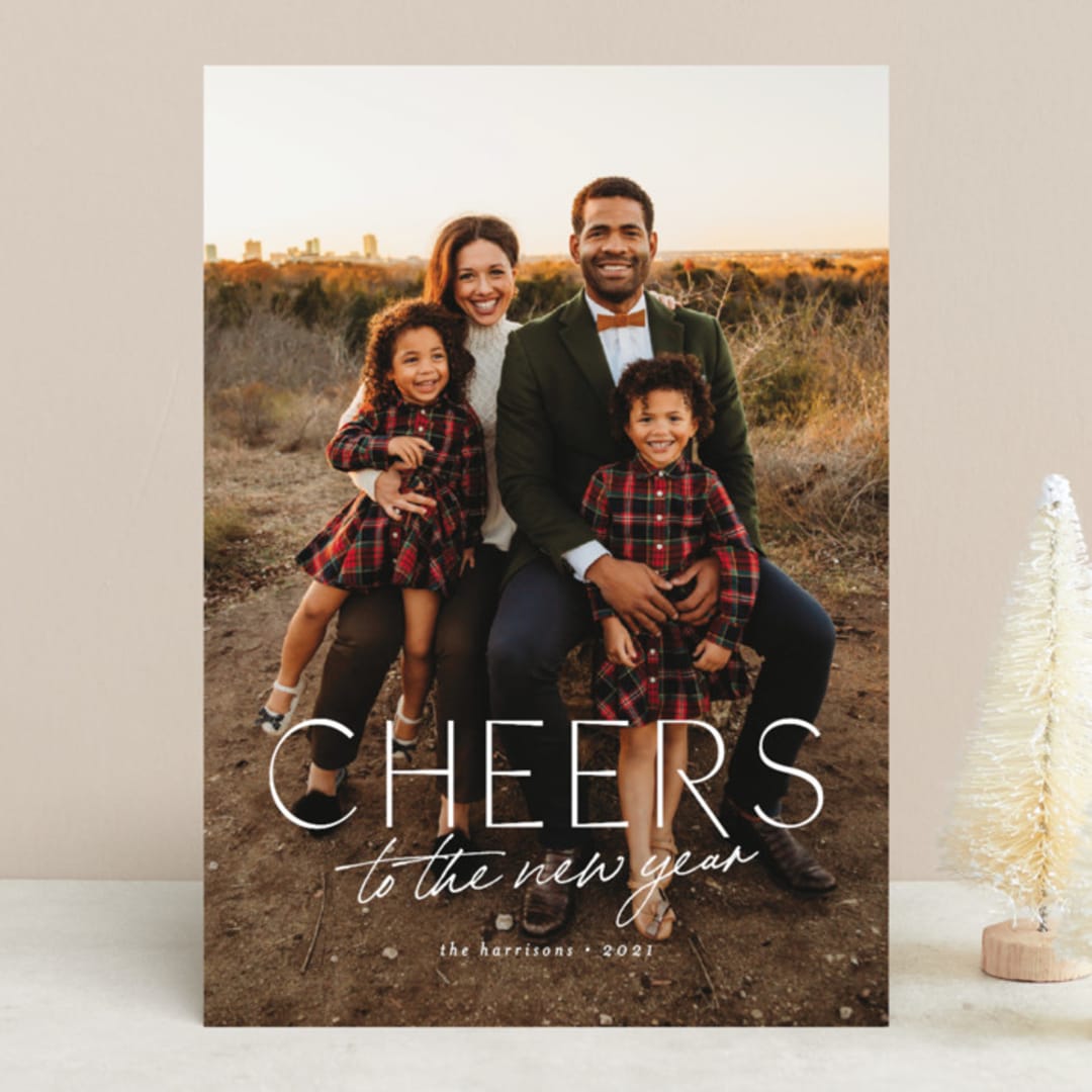 "and be glad" - Retired Holiday Cards in Snow by Ella Weaver - Front