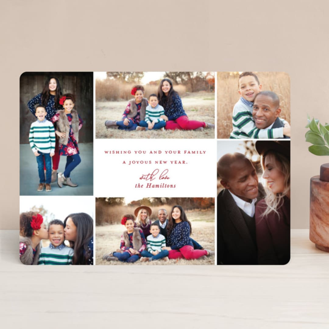 "Simple Glory." - Retired Holiday Cards in Rose by Hudson meet Rose - Front