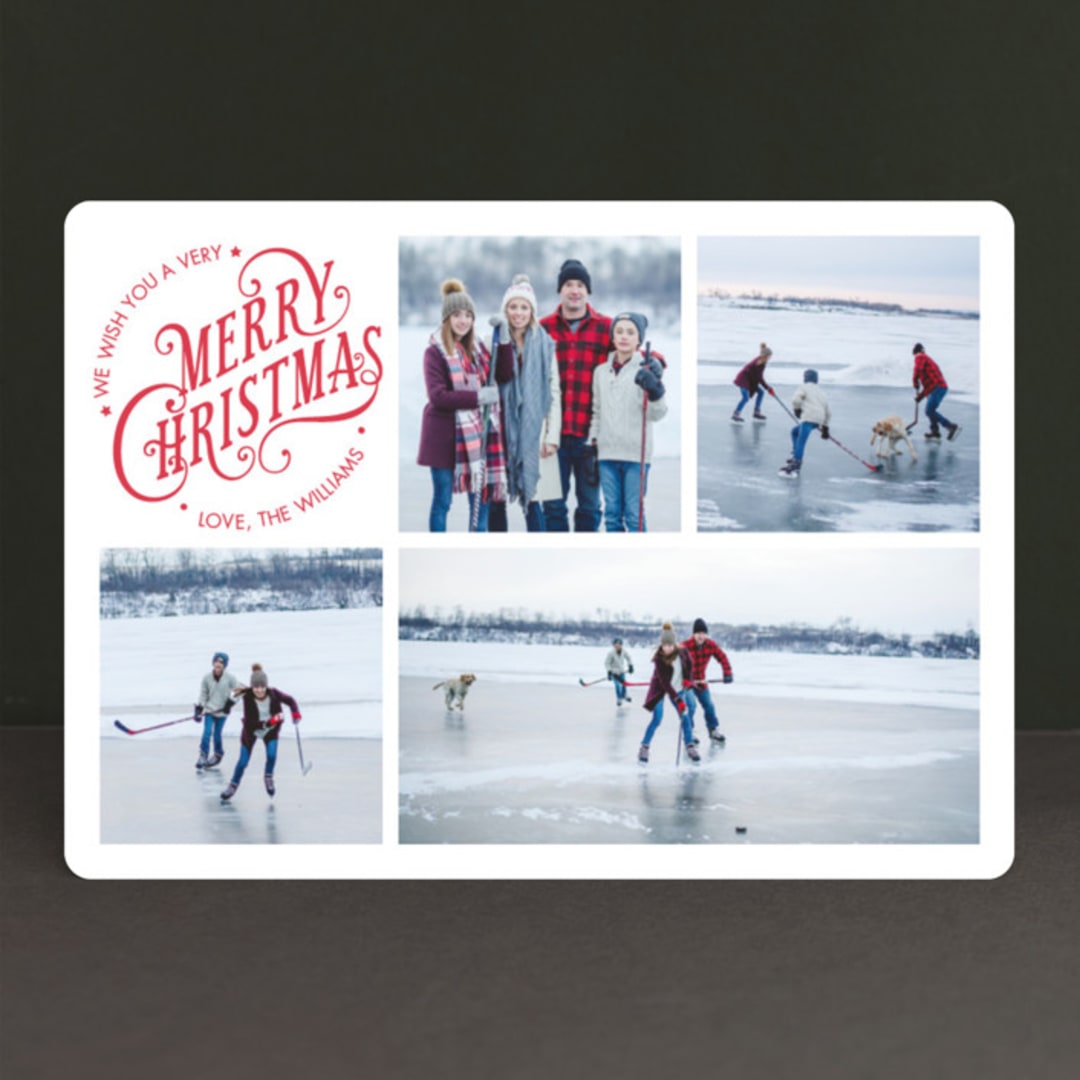 "Merry Days" - Retired Holiday Cards in Berry by Ekaterina Romanova - Front