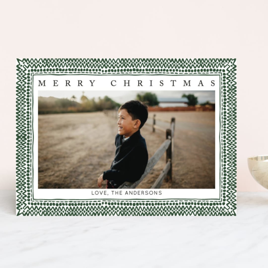 "It's the most wonderful time of the year II" - Retired Holiday Cards in Pine by Luz Alliati - Front