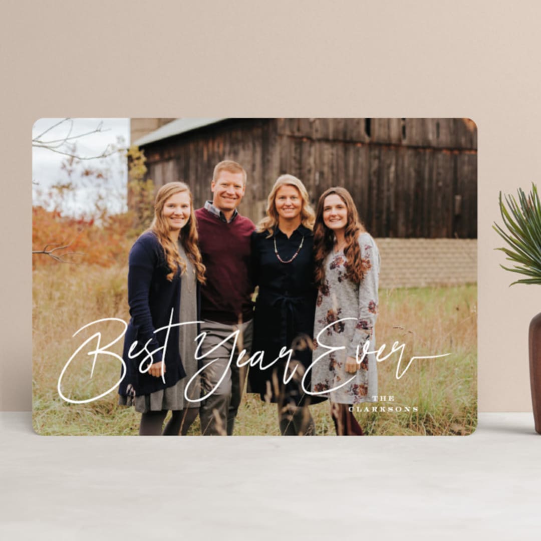 "Simple Christmas Blessings" - Retired Holiday Cards in Snow by fatfatin - Front