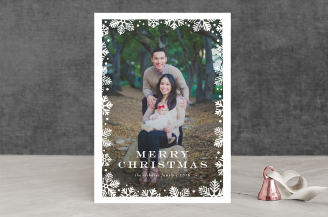 "Frosted" - Retired Holiday Cards in Snowflake by Lauren Chism - Front