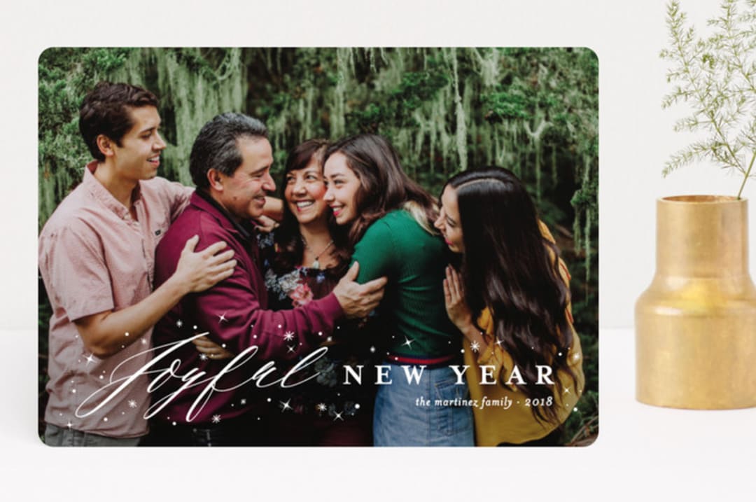 "Joyfully Blessed" - Retired Holiday Cards in Snow by fatfatin - Front