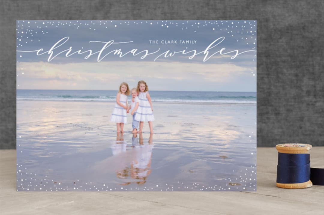 "divine" - Retired Holiday Cards in Cloud by Erin Deegan - Front