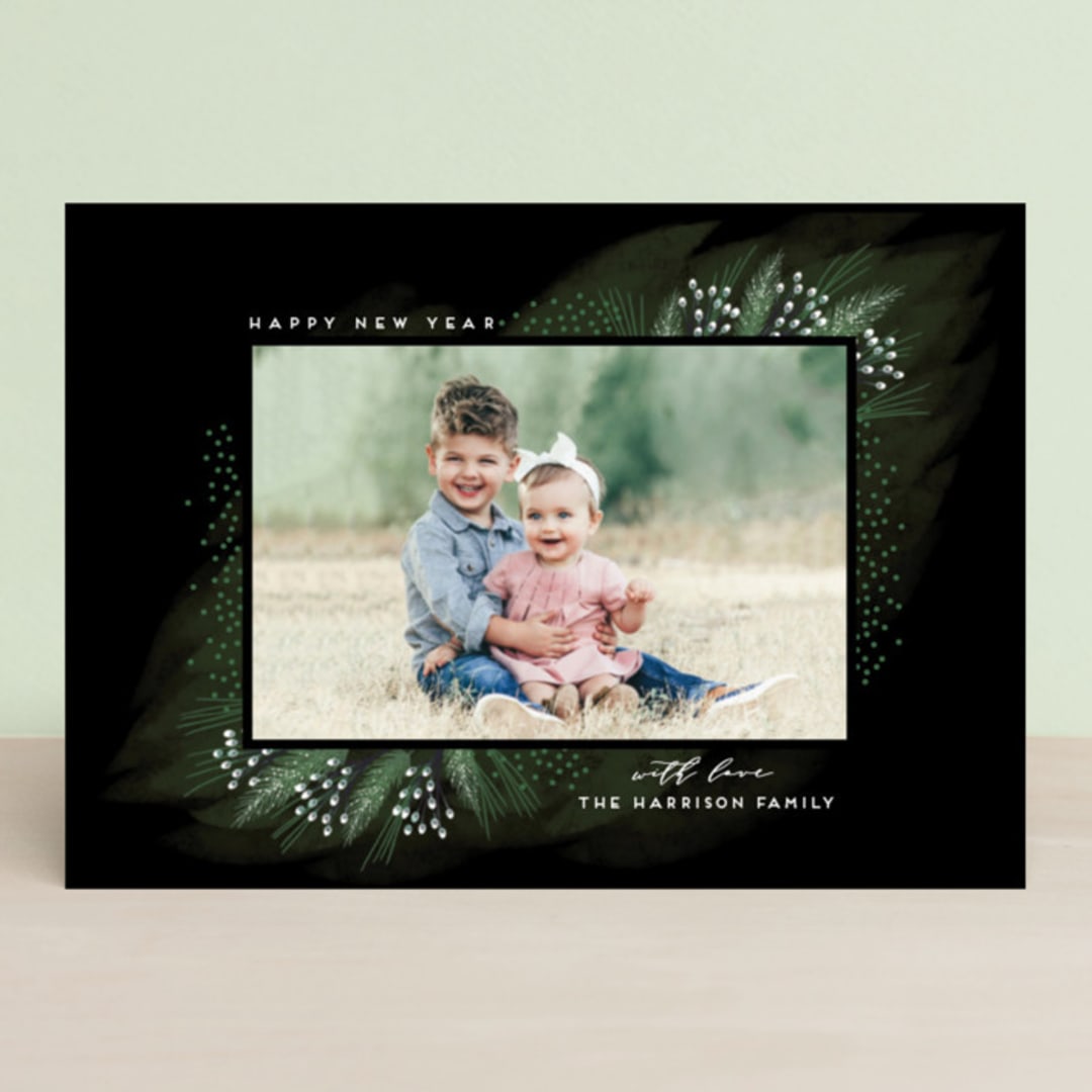 "Charming Christmas" - Retired Holiday Cards in Midnight by iamtanya - Front
