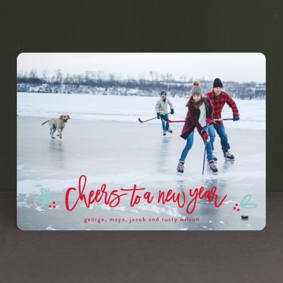 "Berries of fun" - Retired Holiday Cards in Icicle by Michelle Poe - Front
