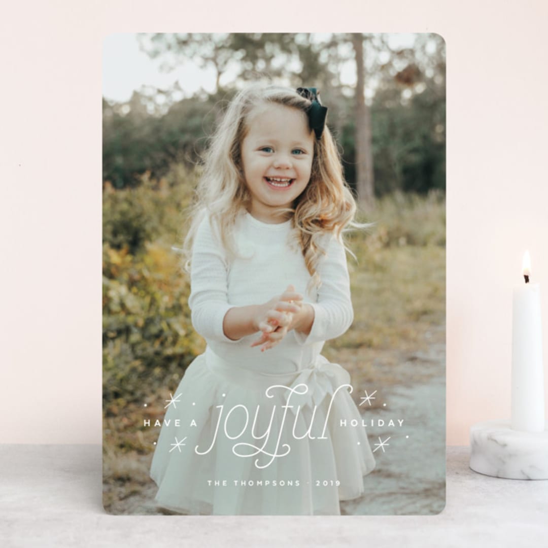 "Joyful Holiday" - Retired Holiday Cards in Sugar by Jen Banks - Front
