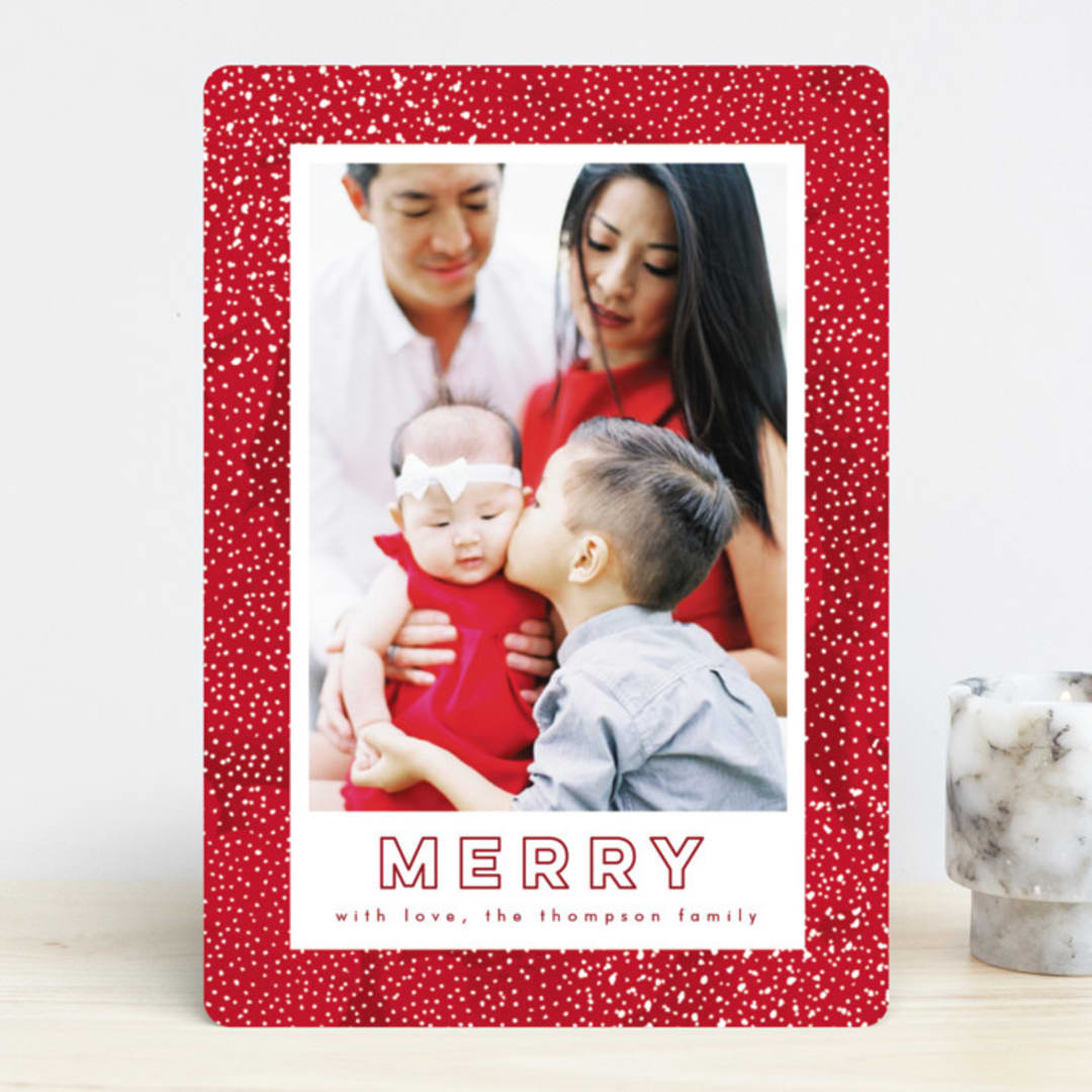 "snowy frame" - Retired Holiday Cards in Holly by AK Graphics - Front