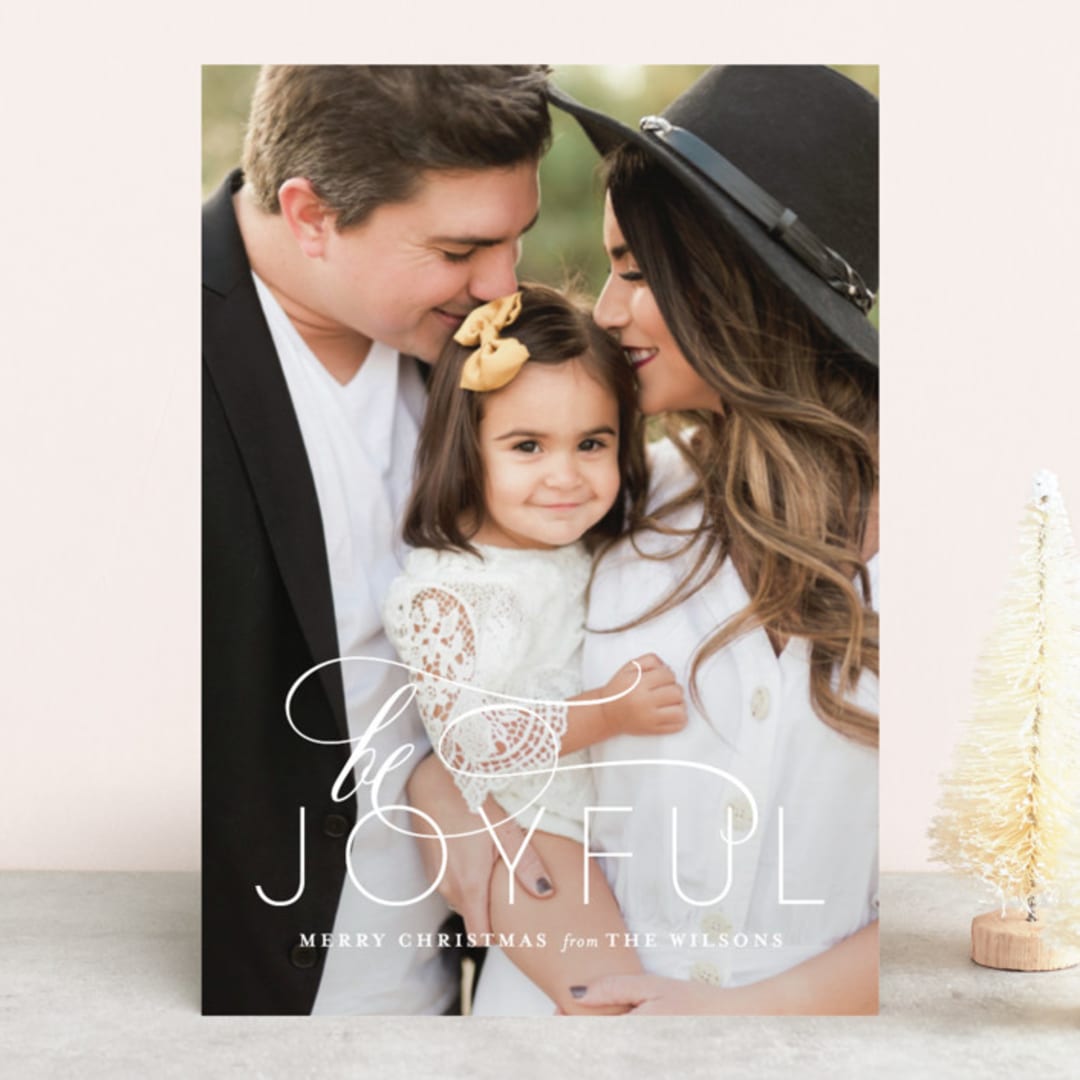 "joyful style" - Retired Holiday Cards in Classic by Design Lotus - Front
