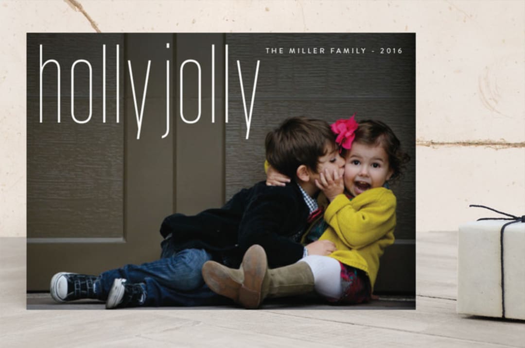 "Modern Hallelujah" - Retired Holiday Cards in Powder by Erin Deegan - Front