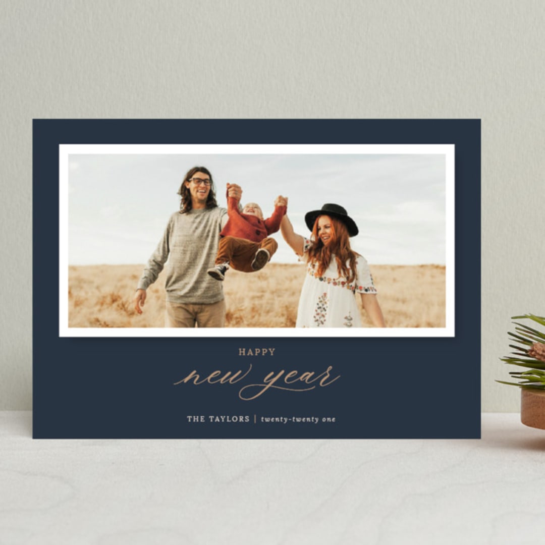 "Classic Christmastime" - Retired Holiday Cards in Night by Jula Paper Co. - Front