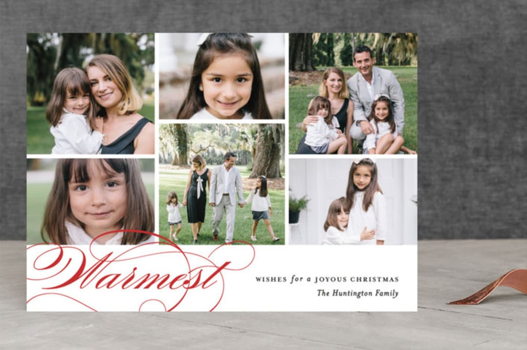"Warm Blessings" - Retired Holiday Cards in Cardinal by Kimberly FitzSimons - Front