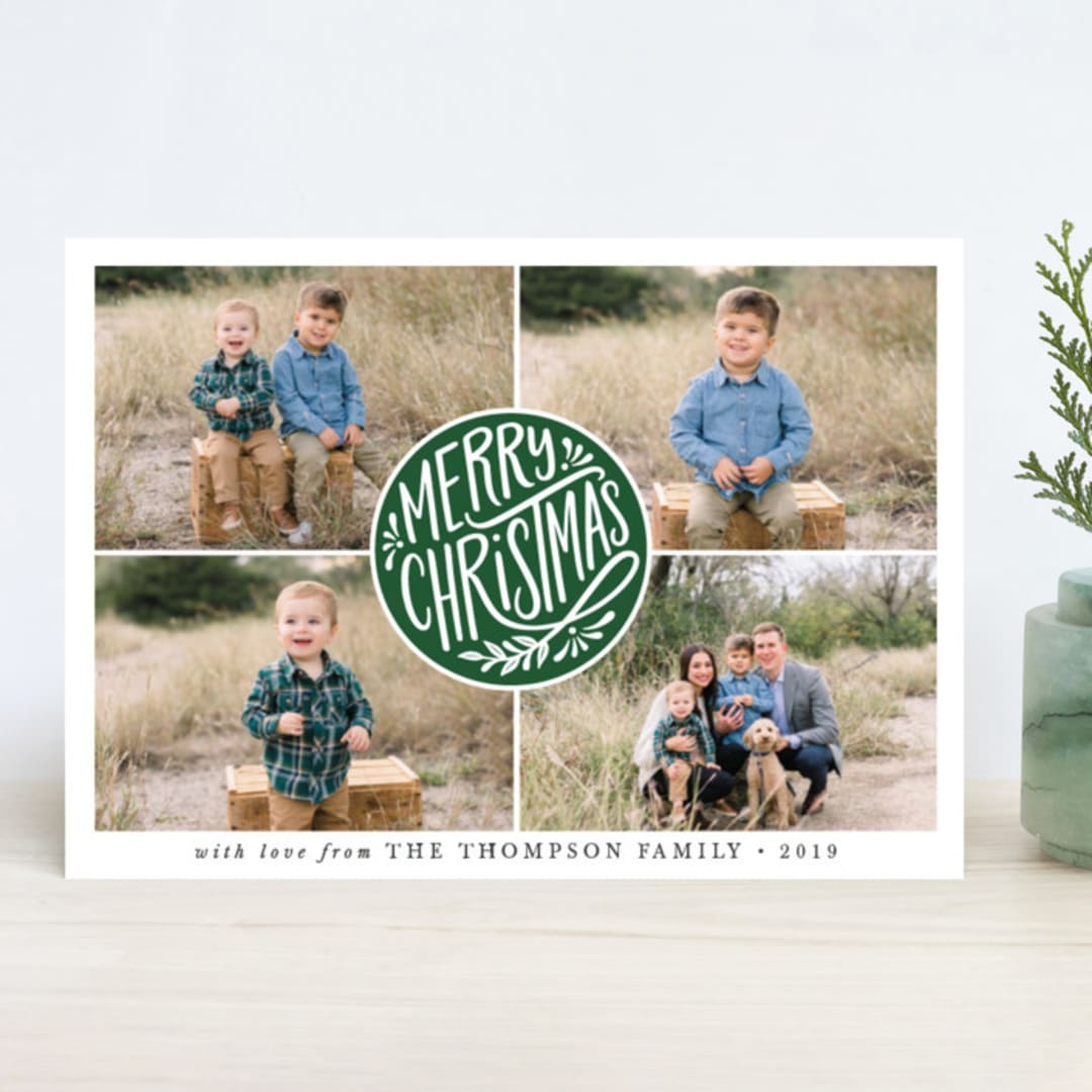 "Christmas Seal" - Retired Holiday Cards in Forest by Jamie Schultz Designs - Front