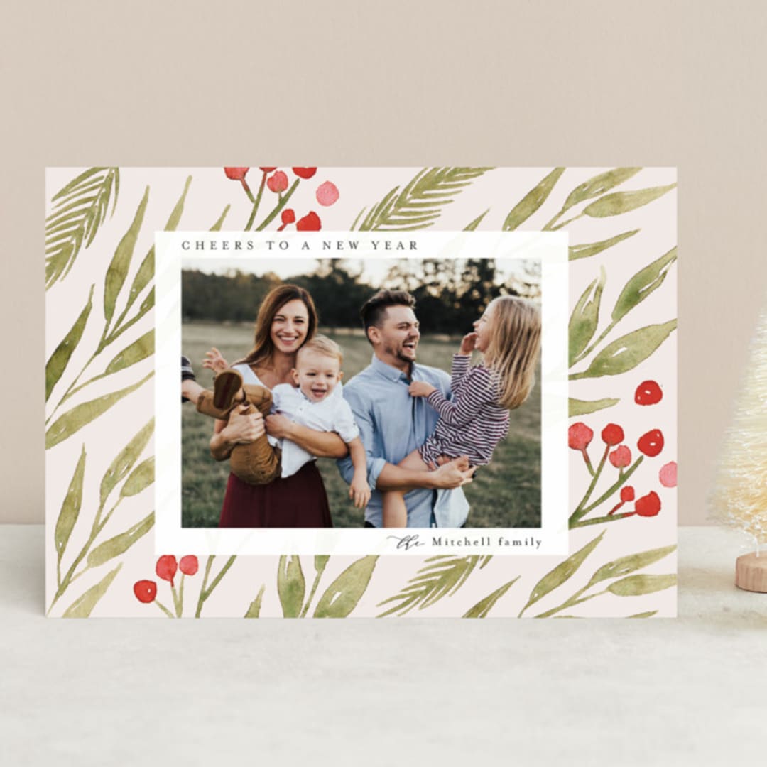 "Nature sings" - Retired Holiday Cards in Creme by frau brandt - Front