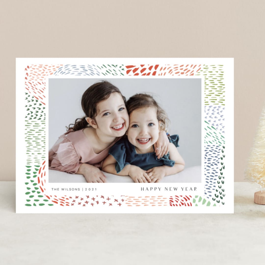 "Merry Marks" - Retired Holiday Cards in Holly by Kelly Ventura - Front