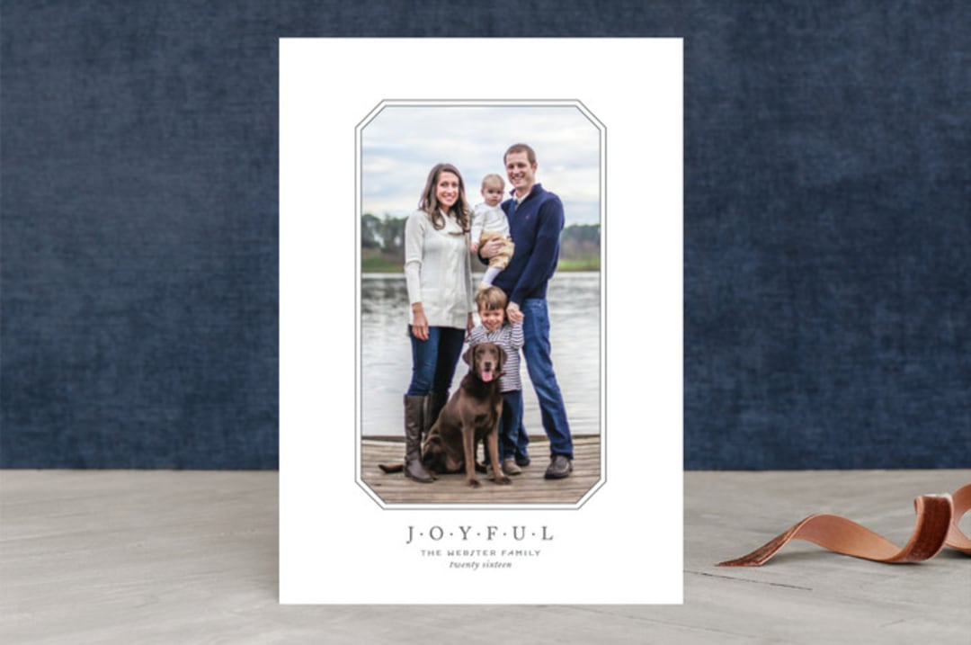 "Vacation Panoramic" - Retired Holiday Cards in Slate by Pine Street Creative - Front