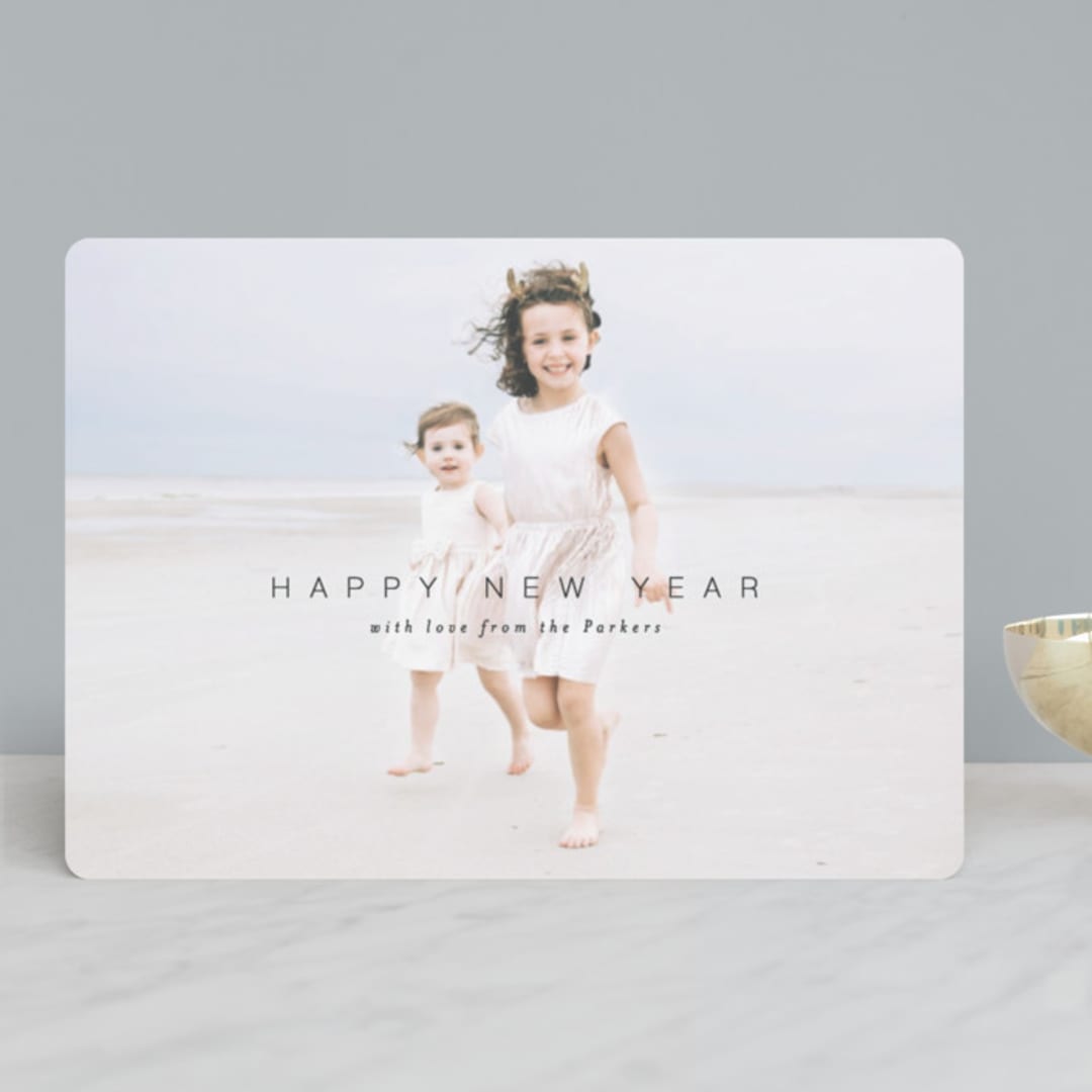 "minime" - Retired Holiday Cards in Midnight by Sara Hicks Malone - Front