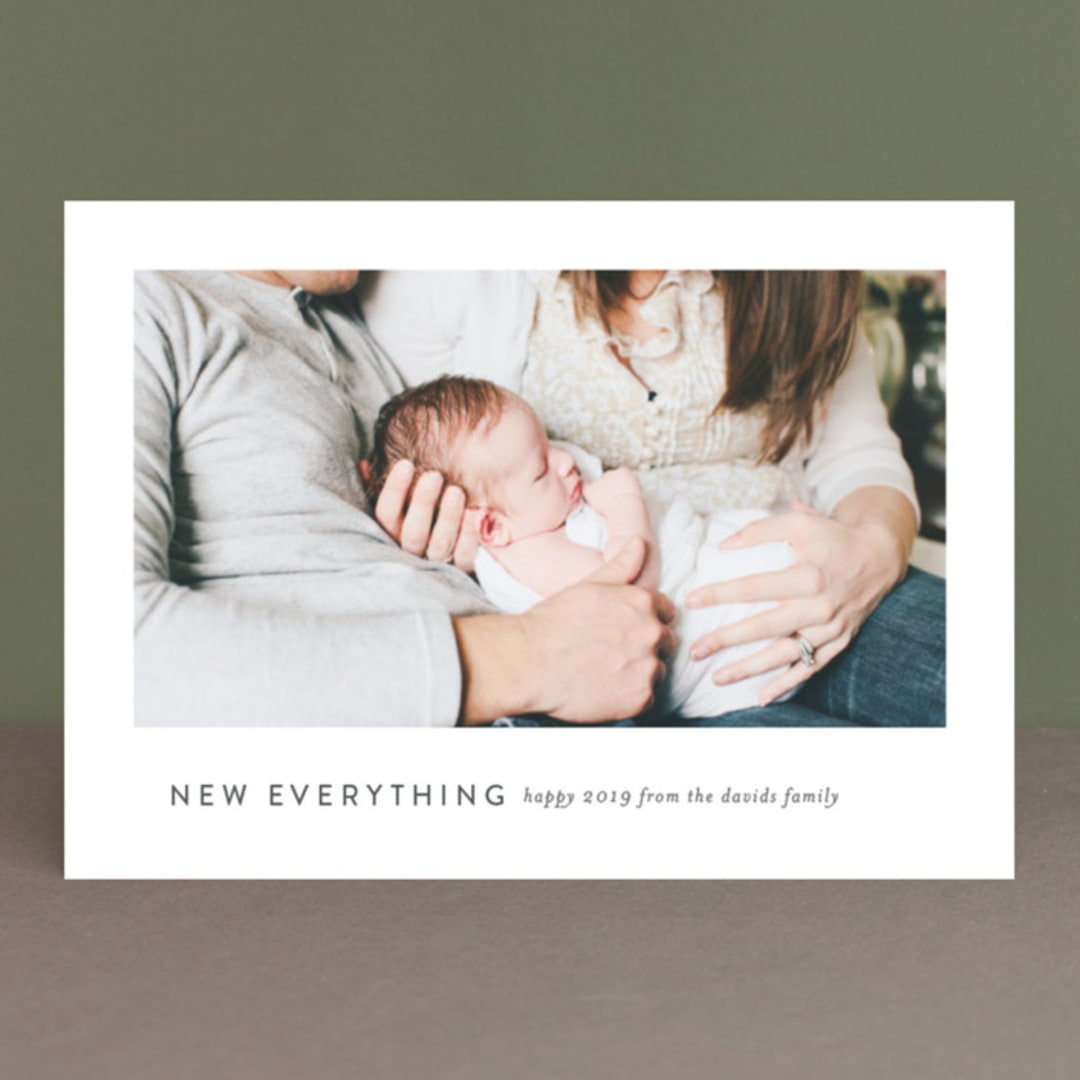 "Happy heart, happy everything" - Retired Holiday Cards in Smoke by Anelle Mostert - Front