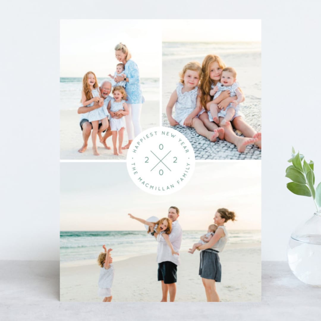 "modern seal" - Retired Holiday Cards in Mint by Orasie - Front