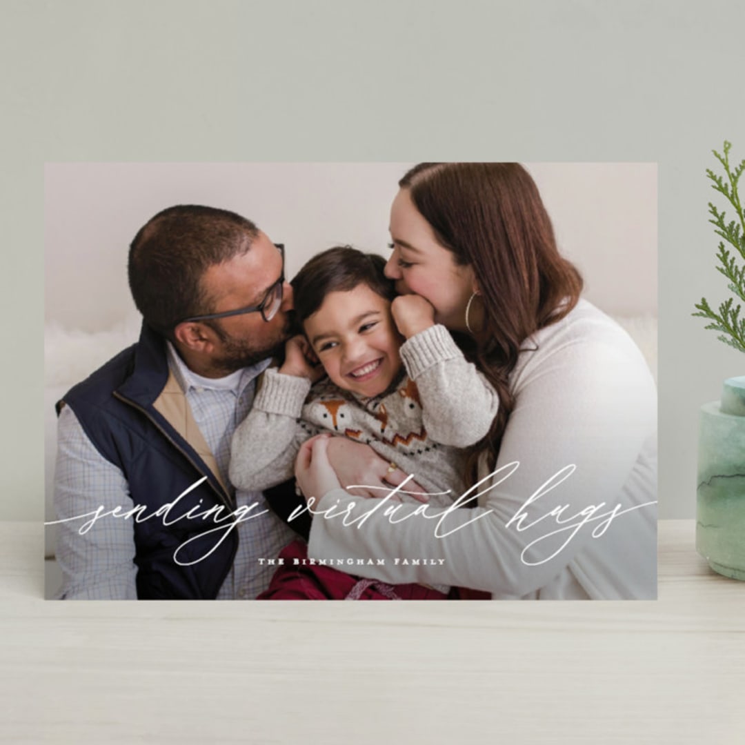 "Christmas Letter" - Retired Holiday Cards in Snowflake by Wildfield Paper Co - Front