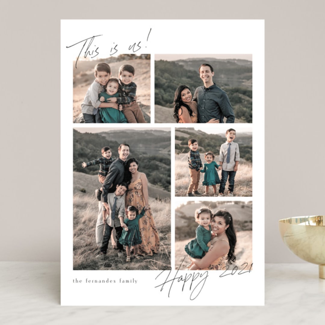 "This is Us 2021" - Retired Holiday Cards in Raven by Chris Griffith - Front