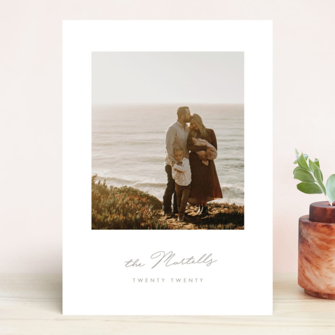 "Simply Stated" - Retired Holiday Cards in Neutral by Erin L. Wilson - Front