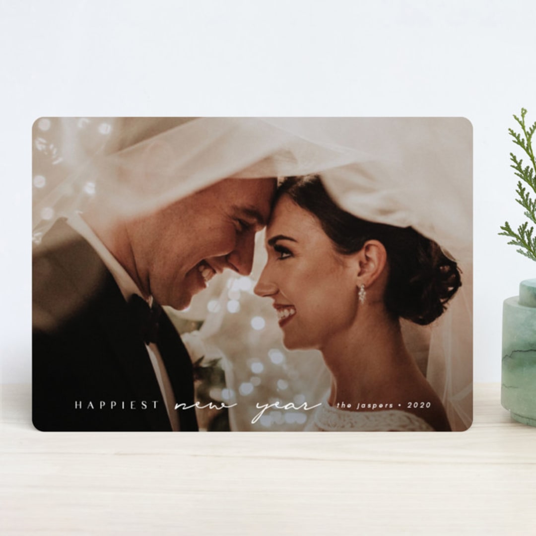 "Momenta" - Retired Holiday Cards in Cloud by Orasie - Front