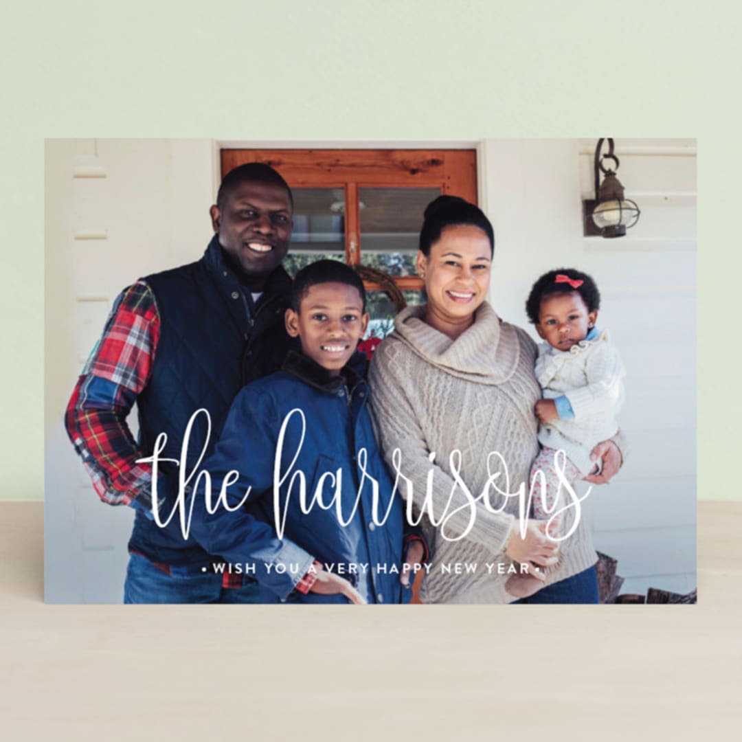 "Whimsy Family" - Retired Holiday Cards in Marshmallow by Iba Aziz - Front