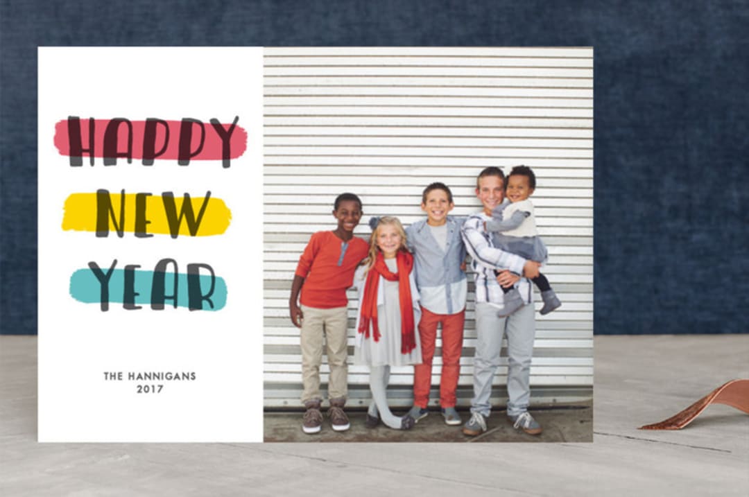 "Colorful Stripes" - Retired Holiday Cards in Sunwashed by Kerry Doyle - Front