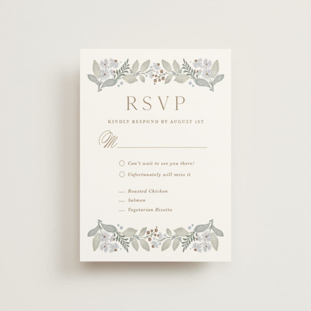 "Wild Flora" - RSVP Postcards in Meadow by Kristen Smith - Front