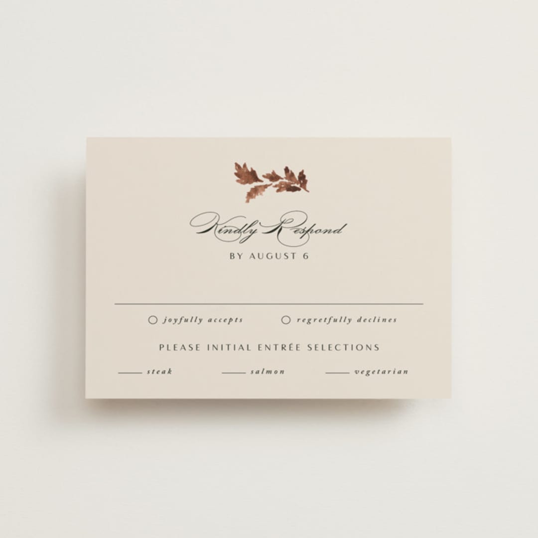 "poetique" - RSVP Postcards in Autumn by Kate Ahn - Front